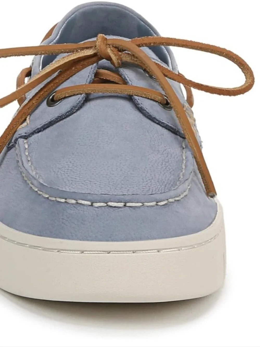 NIB Vionic Men's Uptown Boat Shoe Size 7 Blue Nubuck Leather Orthotic Loafers